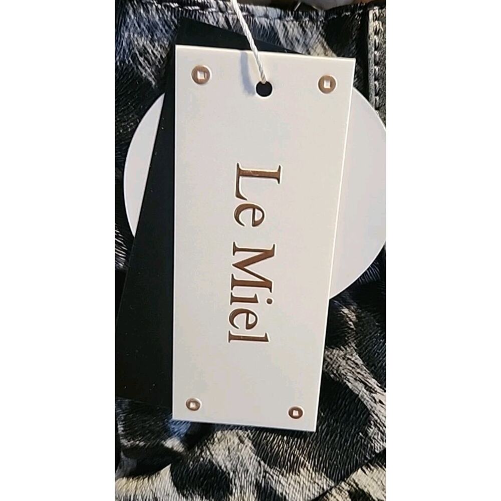Set Of 2 Vegan Leather Ocelot/Cheetah Print Le Miel Purse